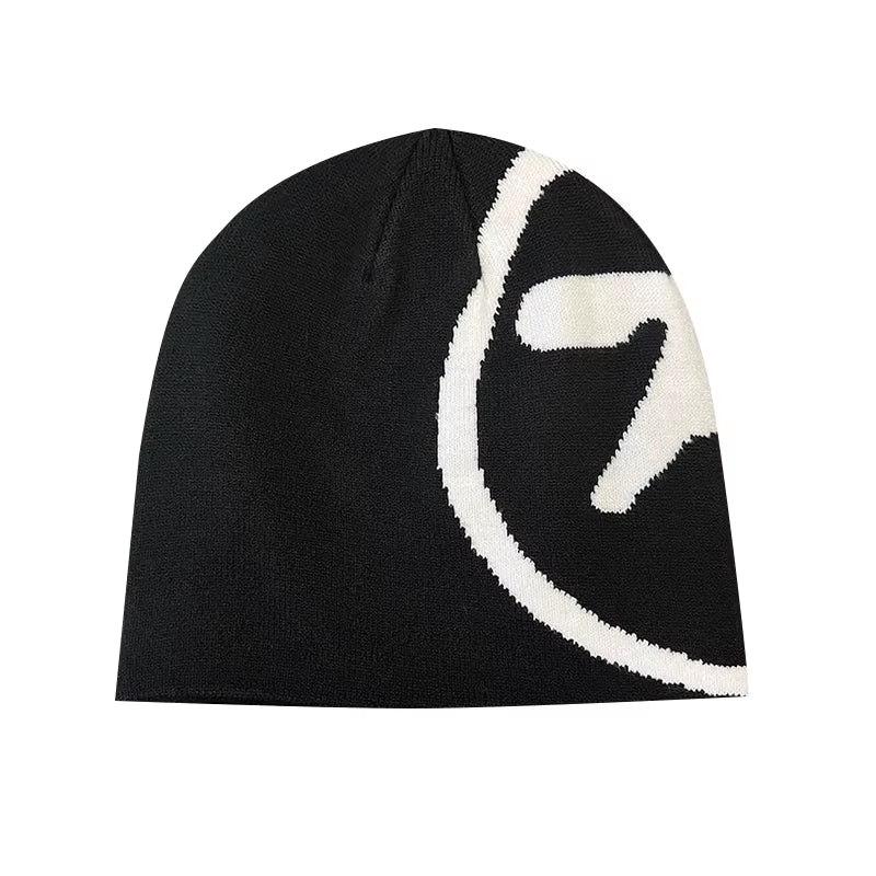 Women Hat Knitting Beanies Aphex Twin Caps for Men Y2K Streetwear Winter Fashion Pullover Kpop Vintage Goth Warm Hip Hop Unisex